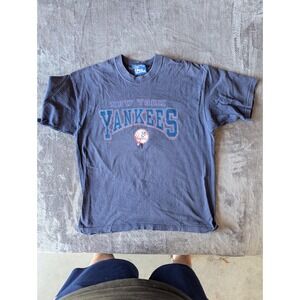 Vintage Pro Layer New York Yankees T Shirt Mens XL Navy Blue MLB 1996 USA Made